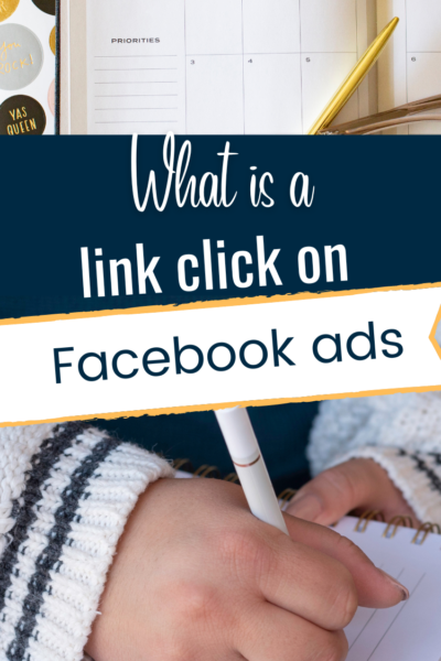 What is a link click on Facebook ads?