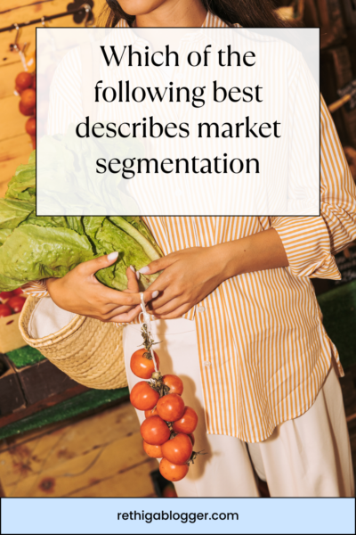 Which of the following best describes market segmentation
